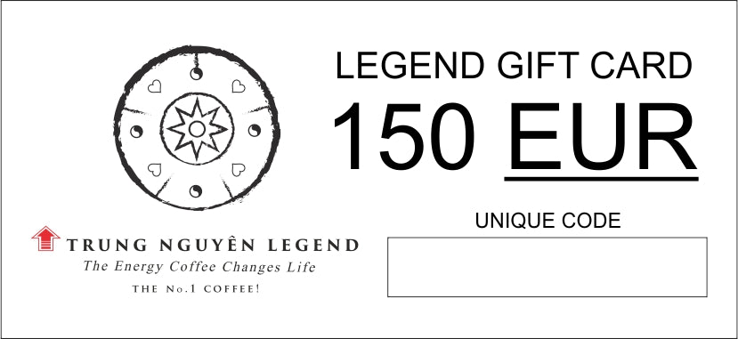 LEGEND GIFT CARD - FREE COFEE FOR 51 EUR!